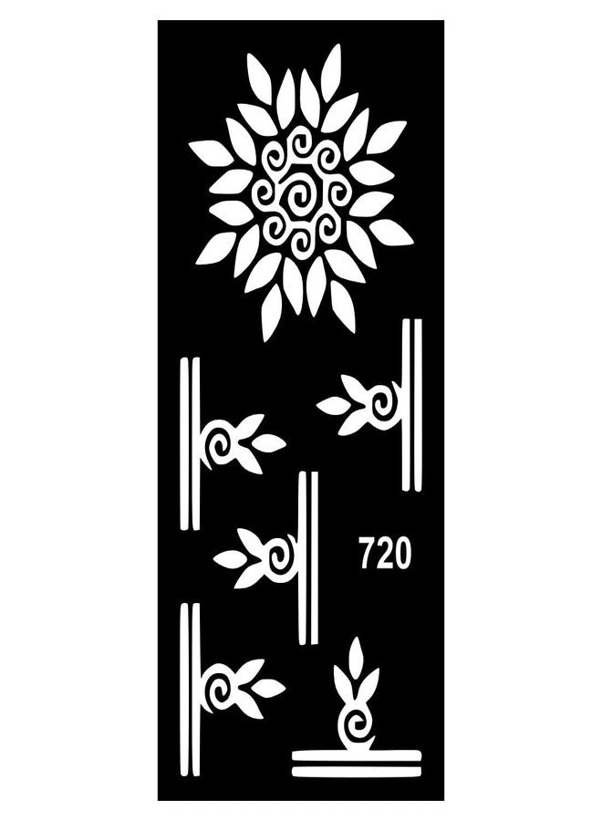 Komstec Safe for Skin Mehndi Stencil Stickers with Fun Patterns for Girls, Boys, and Adults - Image 1
